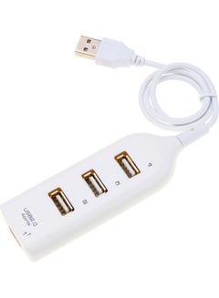 Buy 4-Ports USB Hub White in Saudi Arabia