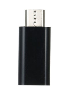 Buy Type-C To Micro USB Convert Connector Charging Data Adapter Black/Silver in Saudi Arabia