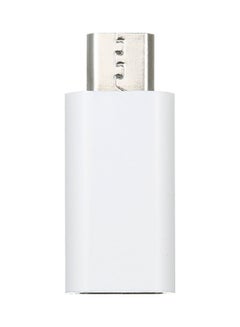 Buy Type-C To Micro USB Convert Connector Charging Data Adapter White in Saudi Arabia