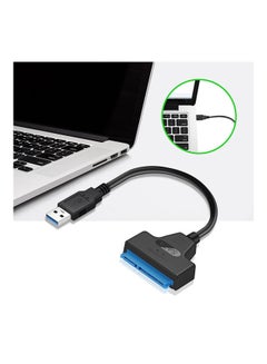 Buy USB 2.0 To SATA Adapter Converter Cable 22Pin Drive Multicolour in Saudi Arabia