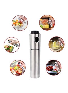 Buy Stainless Steel Olive Oil Sprayer Vinegar Spraybottle Silver in Egypt