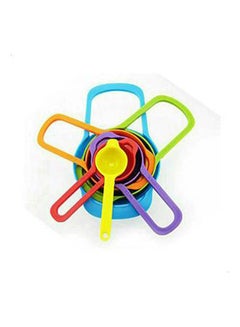 Buy Set Of Spoons Standard Plastic Sizes Various 6 Pcs Multicolour in UAE