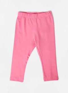 Buy Baby Girls Basic Leggings Pink in UAE