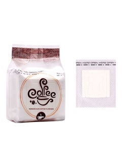 Buy 50-Piece Hanging Ear Coffee Fliter Bag White 7.5 x 9cm in UAE