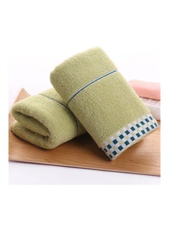 Buy Large Pure Cotton Bath Towel Green 10X5X5cm in Saudi Arabia