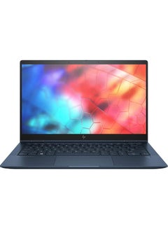 اشتري Elite Dragonfly Multi-Touch 2-In-1 Laptop With 13.3-Inch FHD Display, Core i5-8265U Processer/256GB SSD/8GB RAM/Intel UHD Graphics English blue في الامارات