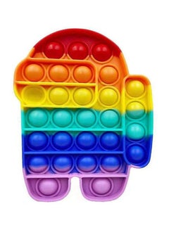 Buy Silicone Push Pop Bubble Sensory Fidget Stress Relieve Squeeze Squishy Toy ‎12x12x1.5cm in UAE