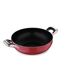 Buy Non-Stick Frying Pan Red/Black/Silver 26x8.5cm in Saudi Arabia