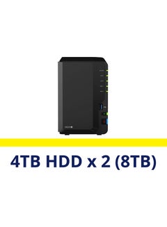 اشتري 2 Bay NAS DiskStation DS220+ 8TB (2 Pre-Installed Hard Drives) أسود في الامارات