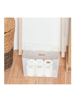 Buy Nova Storage Basket Clear 26.2X24.2X38.7cm in Saudi Arabia