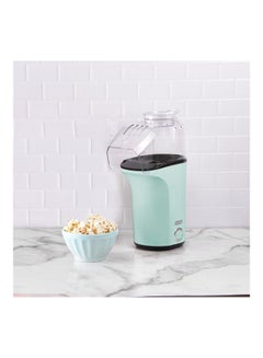 Buy Hot Air Fresh Pop Popcorn Maker With Measuring Cup To Portion Popping Corn Kernels + Melt Butter, 16 Cups 1400 W DAPP150V2AQ04 Green/Clear in UAE