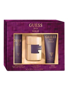 Buy Gold Gift Set EDT 75 ml, Shower Gel 200 ml, Body Spray 226ml in UAE
