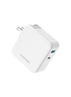 Buy RP-PC081 45W AC + PD + QC3.0 2 Port Wall Charger white in Saudi Arabia