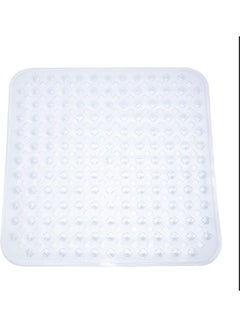 Buy Non Slip Bathroom Mat Clear 54x54cm in Saudi Arabia