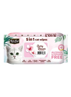 اشتري 5 In 1 Pet  Wipes Cheery Blossom Multicolour 20cm في السعودية