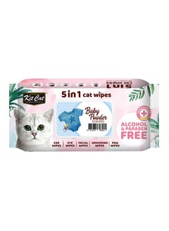 اشتري 5 In 1 Pet  Wipes Baby Powder Multicolour 20cm في السعودية