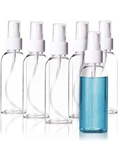 Buy 6-Piece Refillable Spray Bottles for Makeup Clear/White in Saudi Arabia