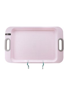 Buy Fusion Tray Pink/Grey 46x29x3cm in UAE