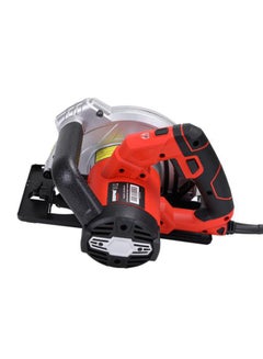 Buy 185mm - Multi-Purpose Circular Saw, Bevel Angle Joint Cuts, 65mm Cutting Depth, Depth & Angle Adjustment | Ideal for Wood, Mild Steel & Plastic Silver/Black/Red in UAE