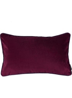 Buy Velvet Decorative Filled Cushion Red in Saudi Arabia