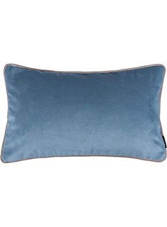 Buy Velvet Decorative Filled Cushion Blue in Saudi Arabia