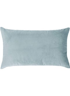 Buy Simple Velvet Decorative Pillow Blue in Saudi Arabia