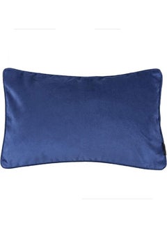 Buy Velvet Decorative Filled Cushion Blue in Saudi Arabia