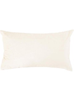 Buy Velvet Decorative Filled Cushion White in Saudi Arabia