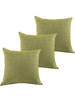 Buy 3-Piece Decorative Cushion Green in Saudi Arabia