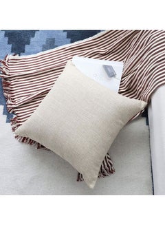 Buy Velvet Decorative Filled Cushion White in Saudi Arabia