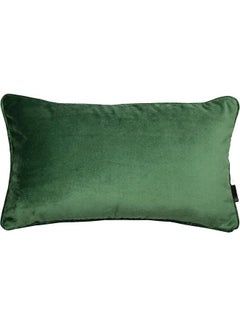 Buy Solid Velvet Decorative Cushion Green in Saudi Arabia