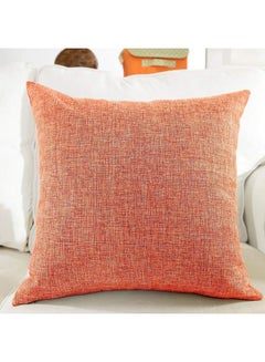 Buy Decorative Filled Cushion Orange 65x65cm in Saudi Arabia