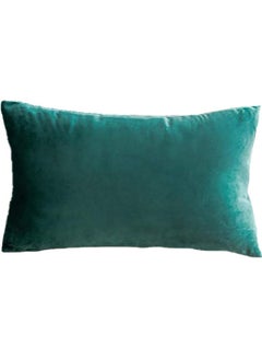 Buy Velvet Decorative Filled Cushion Blue in Saudi Arabia