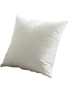 Buy Velvet Decorative Cushion White in Saudi Arabia