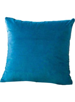 Buy Velvet Decorative Filled Cushion Blue in Saudi Arabia