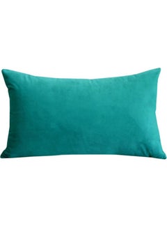 Buy Velvet Decorative Filled Cushion Green in Saudi Arabia