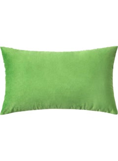 Buy Velvet Decorative Filled Cushion Green in Saudi Arabia