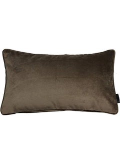 Buy Velvet Decorative Filled Cushion Brown in Saudi Arabia