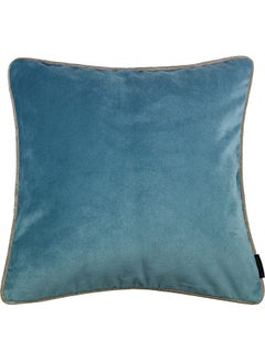 Buy Velvet Decorative Filled Cushion Blue in Saudi Arabia