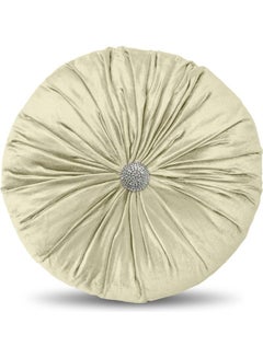 Buy 1-Piece Velvet Decorative Cushion White in Saudi Arabia