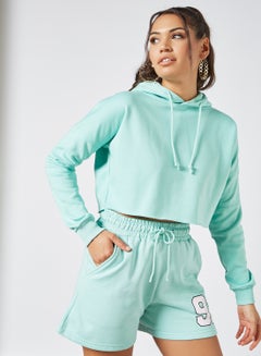 اشتري Cropped Hoodie أزرق في السعودية