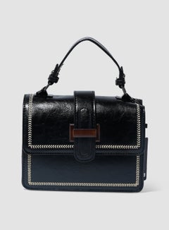 Buy Casual Satchel Style Shoulder Bag Black in UAE