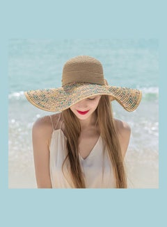 Buy Foldable Floppy Hat Brown in Saudi Arabia