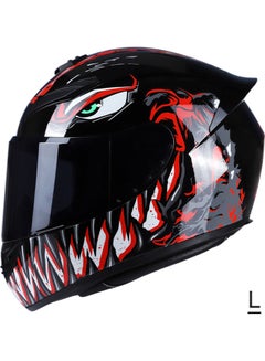 Buy Protective Motorcycle Full Face Rapid Street Helmet in UAE