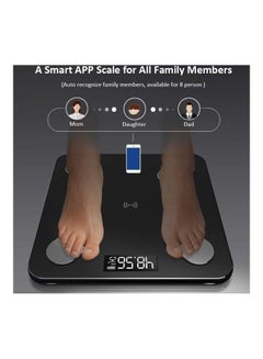 اشتري USB Rechargeable Smart Electronic Bluetooth Body Fat Scale في السعودية