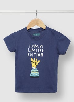 Buy Smart Girls Comfortable Stylish T-Shirt Navy Blue in Saudi Arabia