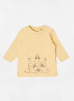 Buy Baby Graphic Print T-Shirt Yellow in UAE