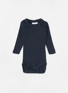 Buy Baby Boys Ribbed Bodysuit Dark Sapphire in UAE