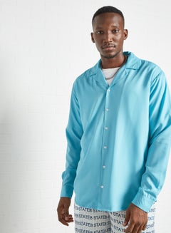 Buy Long Sleeve Shirt Aqua in UAE