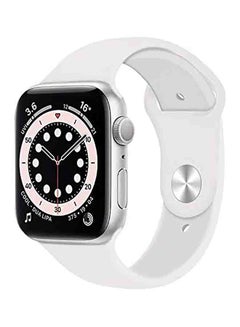 Buy Silicone Sport Replacement Band For Apple iWatch Series 6/SE/5/4/3/2/1 44-42mm White in UAE